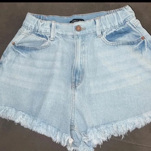 Jean Shorts Sincerely Jules super hi rise mom shorts size 9/29 - Picture 1 of 4